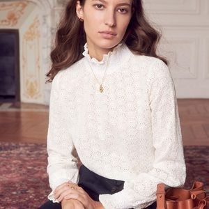 Sezane Cathy Blouse in White